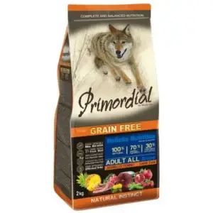 PRIMORDIAL GRAIN FREE PIENSO PARA PERROS ADULTOS CORDERO Y ATÚN
