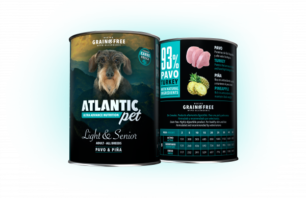 ATLANTIC PET LIGT&SENIOR PAVO Y PIÑA