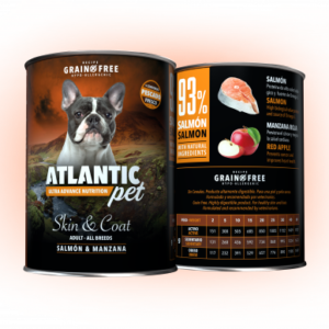 lata atlantic pet skin coat salmón para perros adultos