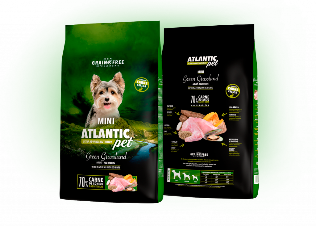 PIENSO DE CONEJO PARA PERROS MINI- ATLANTIC PET GRASSLAND MINI