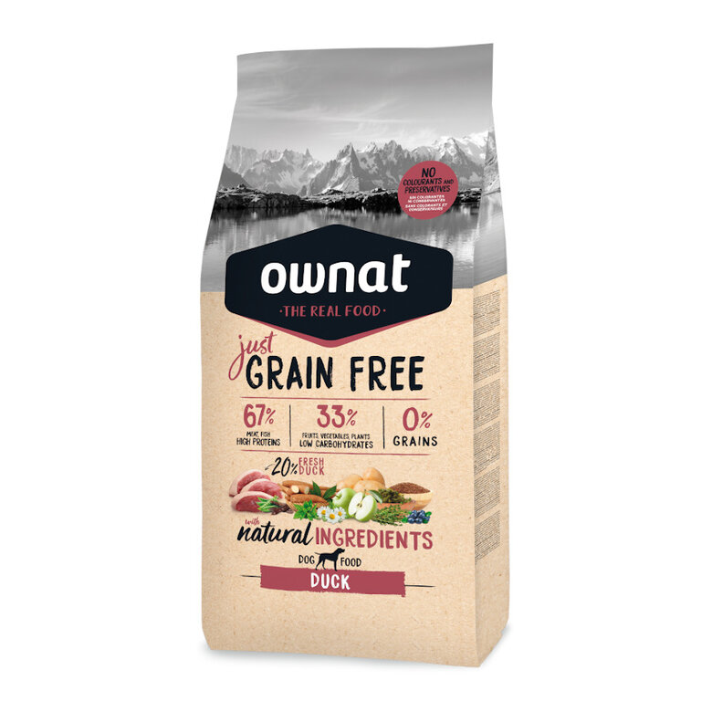 OWNAT JUST GRAIN FREE PERRO ADULTO PATO