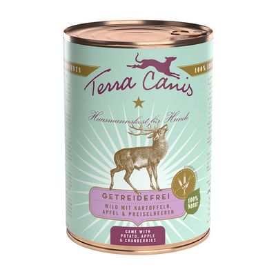 TERRA CANIS MENÚ GRAN FREE CORZO Y CIERVO 400GR
